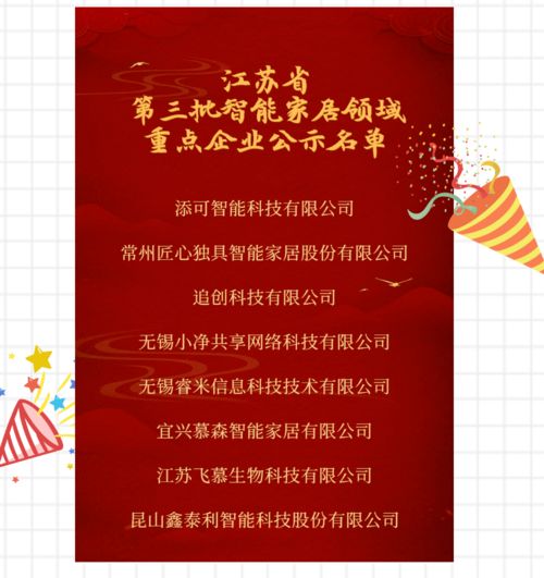 江蘇省第三批智慧健康養老領域重點成果公示 聚焦智能家居，賦能健康生活